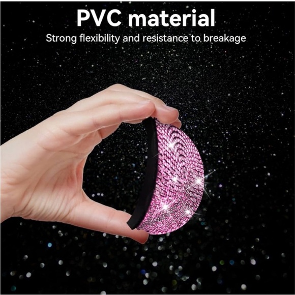 2 Bling Car Bag holders & Coasters Pink - Picture 8 of 12